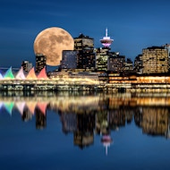 Moon over Vancouver