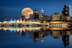 Moon over Vancouver