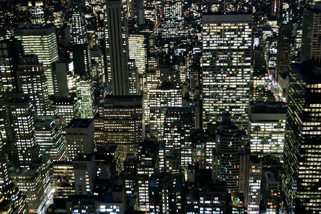 Night shot of Manhattan