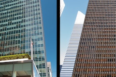 Lever House and Seagram building side-by-side