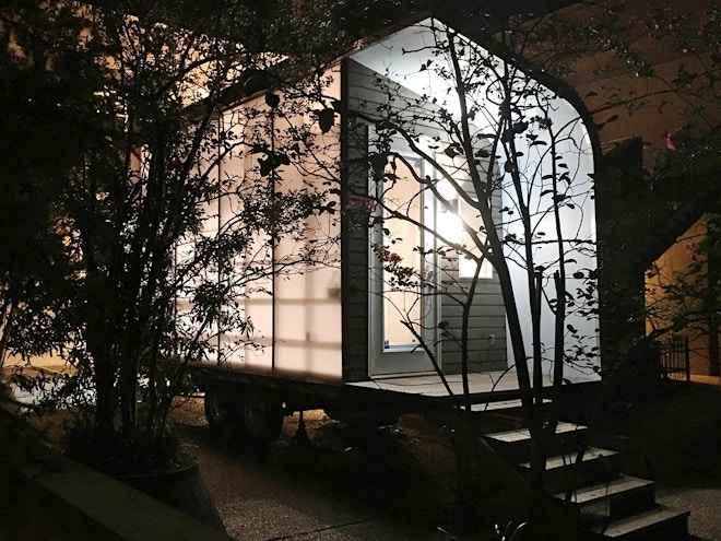 MODESThouse nighttime exterior